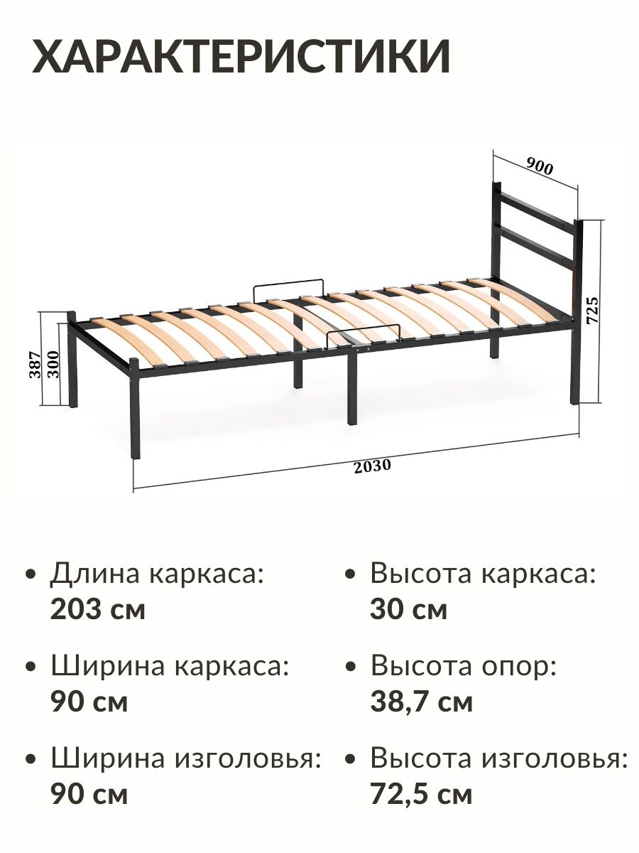 Размер односпальной детской кровати