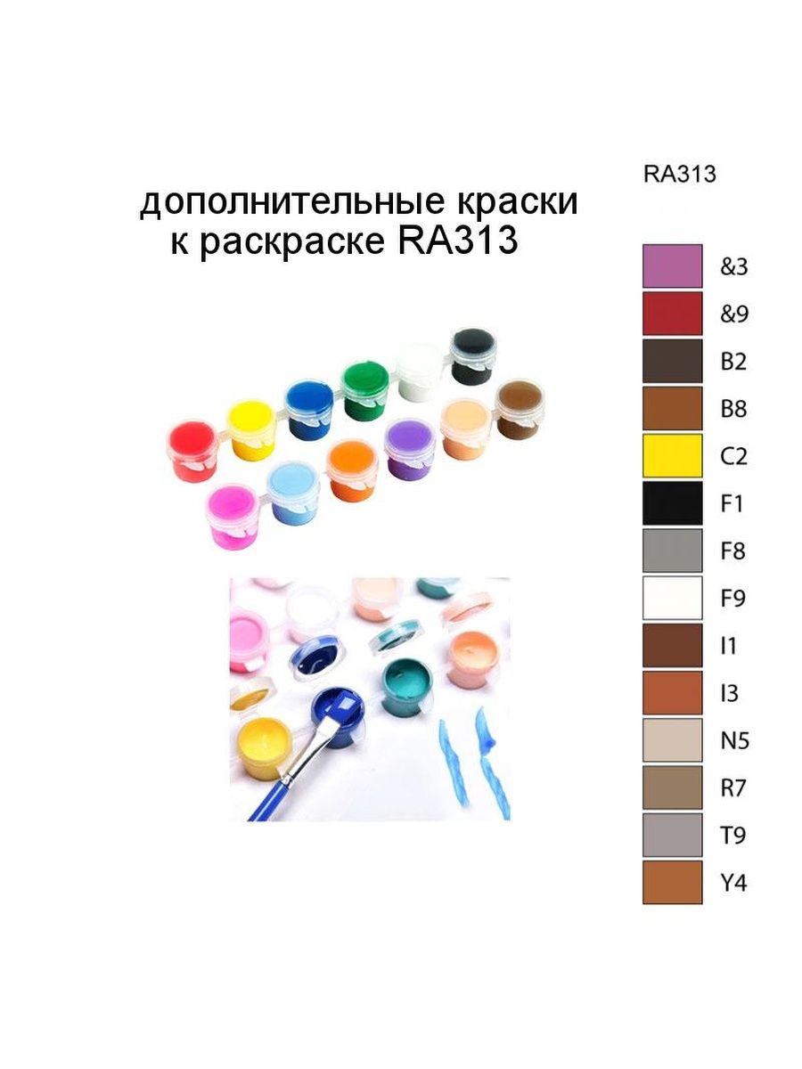 Номера красок для картин по номерам