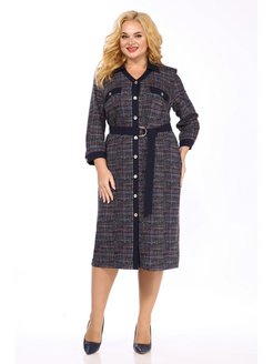 Трикотажное женское платье Юримекс 100499712 купить за 3 942 ₽ в интернет-магазине Wildberries