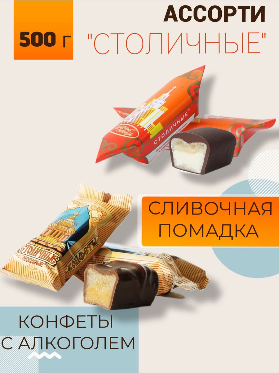 Конфеты столичные красный