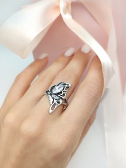 Кольцо серебряное женское, серебро 925 Юмила 72023998 купить за 1 425 ₽ в интернет-магазине Wildberries