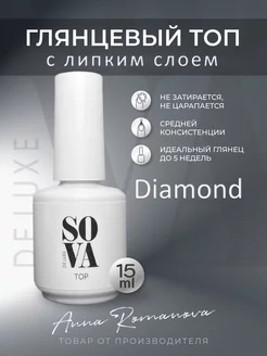 Глянцевый топ с липким слоем Top Diamond