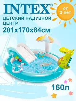 Игровой центр "Аллигатор" с разбрызгивателем 160л от 2 лет