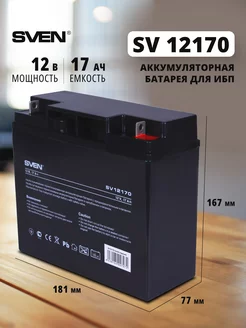 Аккумуляторная батарея SV12170 (12V 17Ah), T1