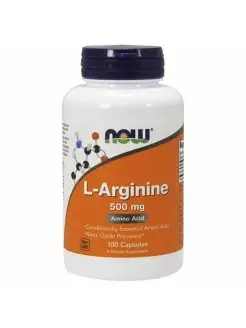 L-Arginine, Аргинин 500 мг -100 капсул