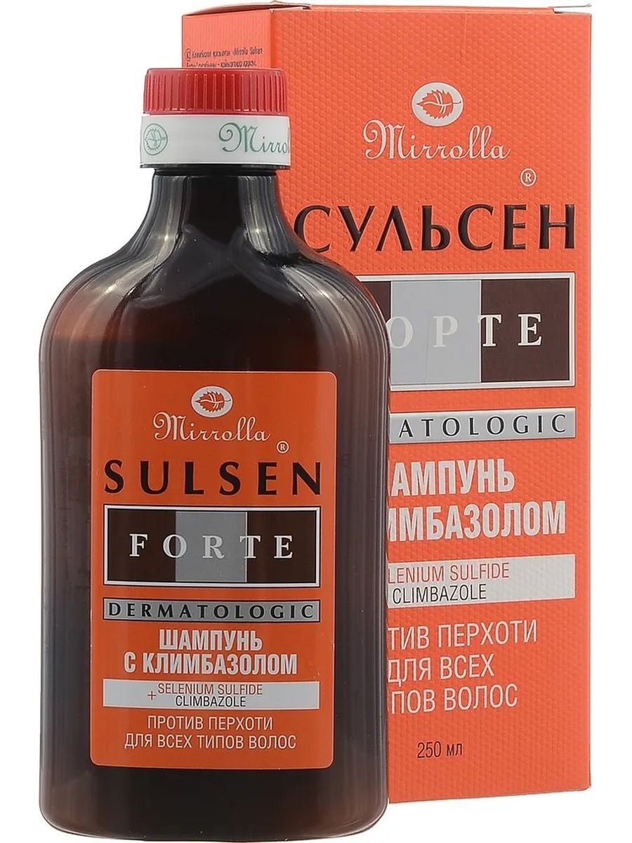 Шампунь от перхоти отзывы. Mirrolla шампунь Сульсен ретард безсульфатный. Сульсена форте шампунь против перхоти. Сульсен ретард шампунь. Mirrolla sulsen форте шампунь против перхоти 250мл.