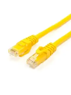 Кабель для интернета Патч-корд UTP, RJ45, 0.5 m желтый