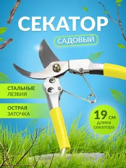 Секатор садовый для цветов роз кустов домашний 19см