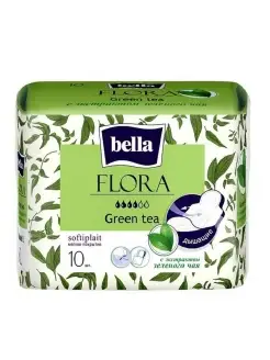 Прокладки Белла FLORA Green tea 10шт