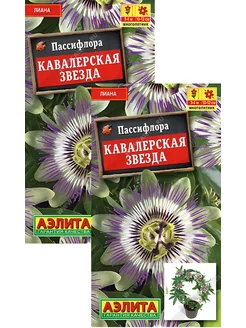 Пассифлора Кавалерская звезда (5 семян), 2 пакета