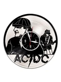 AC-DC - часы из виниловой пластинки