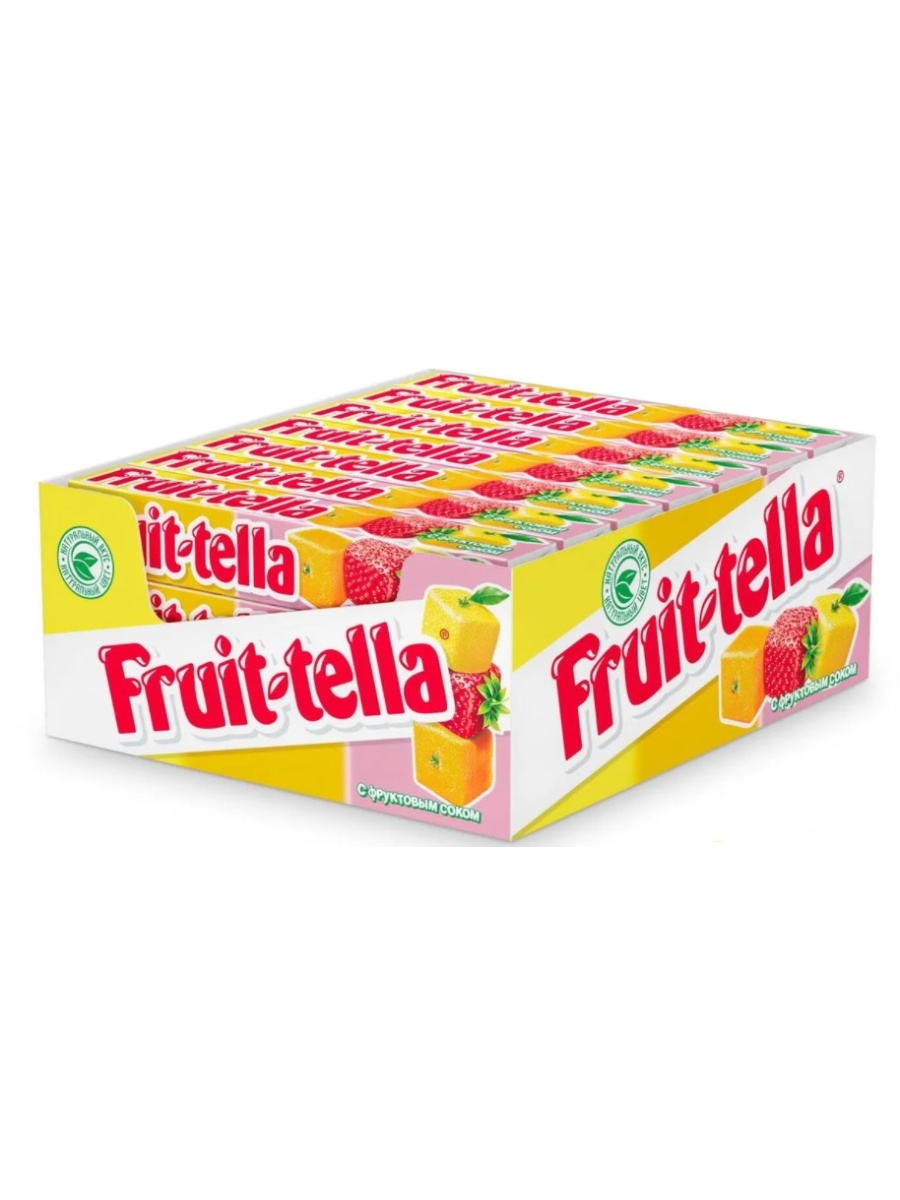 Fruit tella. Жевательные конфеты "Фруттелла" ассорти 41г*21. Fruittella конфета жеват ассорти 41 г. Мармелад Фрутелла. Жевательные конфеты Fruit-Tella ассорти с фруктовым соком 21 шт..