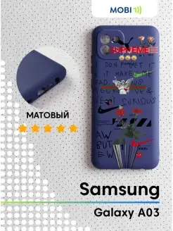 Матовый чехол на Samsung Galaxy A03