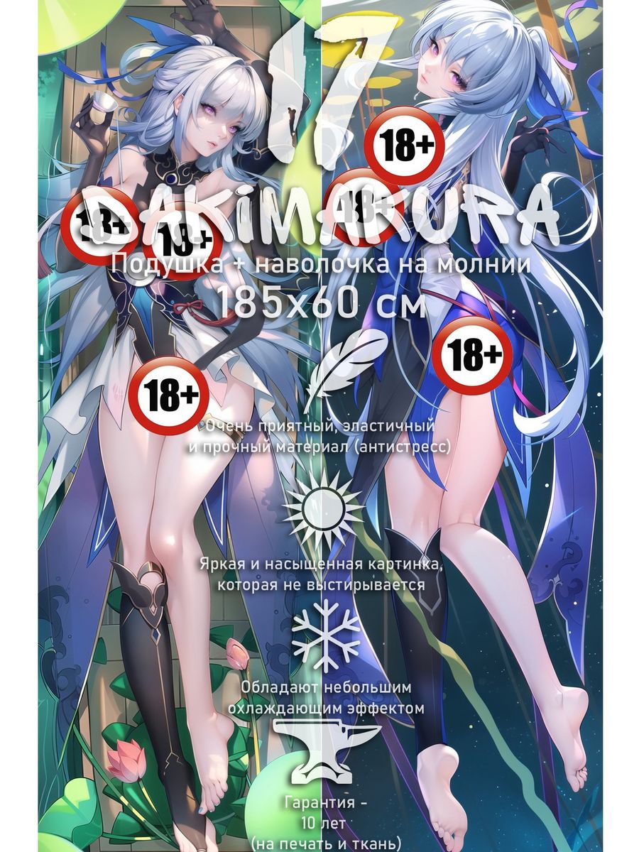 Дакимакура Electromagnetic Wave 18+ 185х60 см dakimakura17. 