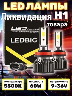 Светодиодные led лампы для авто диодные RUTENSE Н1