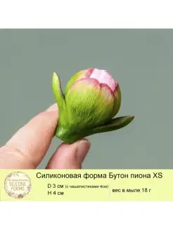 Форма для мыла Бутон пиона XS