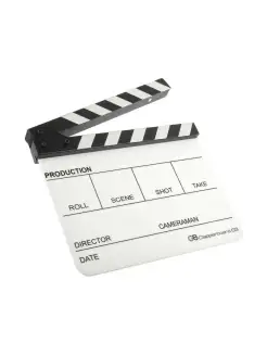 Кинохлопушка Clapperboard 03 (белая) (010)