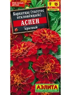 Бархатцы Аспен красный (0,1 г), 2 пакета