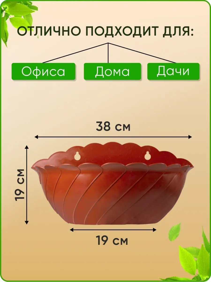 Настенные кашпо и горшки для цветов