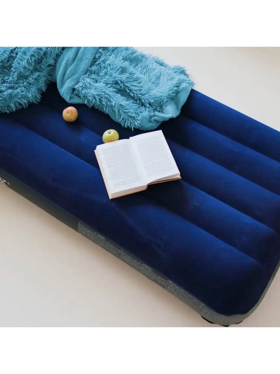 Intex кровать надувная Classic Downy (Fiber Tech) cот, 76см x 1,91м x 25см, 64756