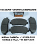 Тормозные колодки передние для NISSAN QASHQAI J10 X-TRAIL T3… бренд HSB продавец Продавец № 449138