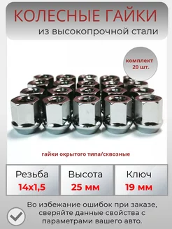 Гайки колесные м14х1.5