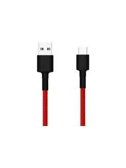 Кабель USB Type-C 1м Braided Cable красный