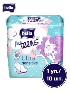 Ультратонкие женские прокладки bella for teens Ultra sensitive, 10 шт./уп. BELLA 76713819 купить за 126 ₽ в интернет-магазине Wildberries