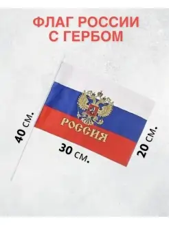 Флаг России с гербом