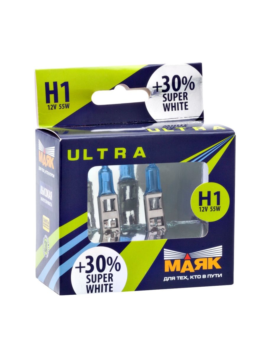 Лампа h-7 12v 55w+30% Маяк Ultra super White. Лампа н1 12-55 p14.5s Маяк. Лампа Маяк галоген. Н1 55w. Автолампа Маяк h1 52120 55w.