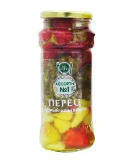 ПЕРЕЦ ОСТРЫЙ Ассорти 1, 900г(550г-NETTO)