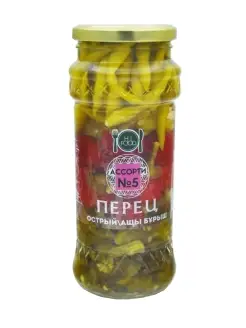 ПЕРЕЦ ОСТРЫЙ Ассорти 5, 900г(550г-NETTO)