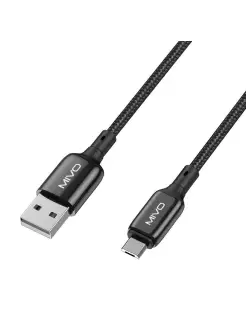 Кабель Micro USB MX-72M, нейлоновая оплетка, 2.4А, 1м