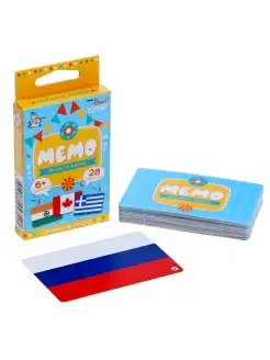 Настольная игра "МЕМО. Флаги. Мир", 1 шт