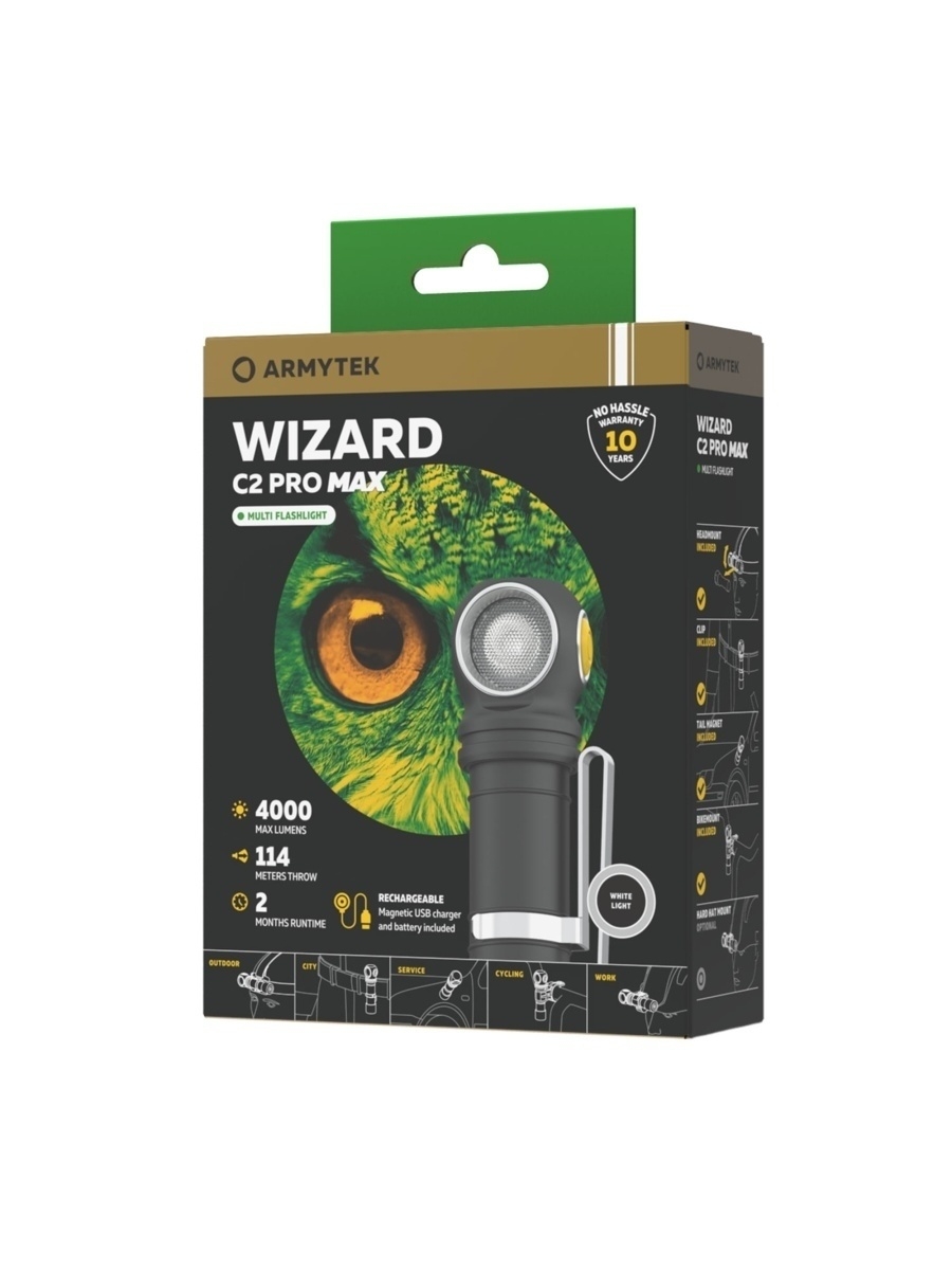 Armytek wizard c2 pro max magnet f06701c. Armytek Wizard c2 Pro Max Magnet USB. Фонарь Wizard c2 Pro Max.