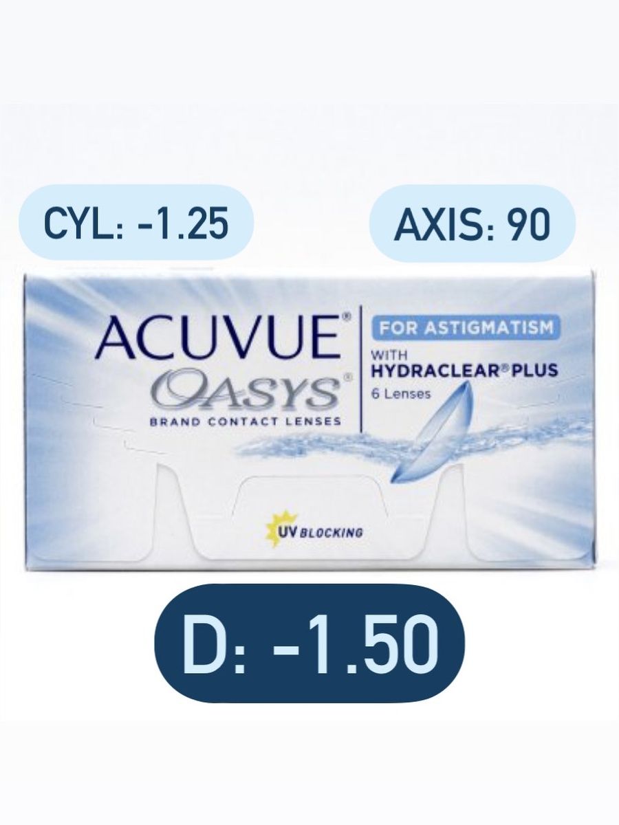 Линзы acuvue oasys for astigmatism 180