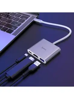 Переходник для macbook type-c для usb hdmi флешки