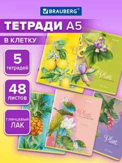 Тетради Комплект 5шт. 48л. А5 клетка