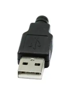 Штекер USB 2.0 (А) папа кабель разборный