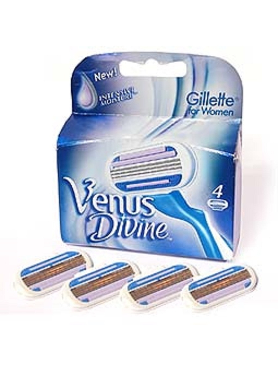 Venus divine сменные кассеты для бритья 4шт venus