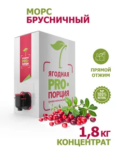 Морс концентрат брусничный 1,8 кг