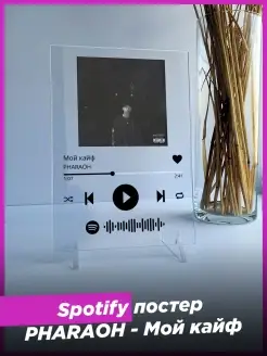 Spotify постер фараон pharaoh спотифай подарок подруге другу