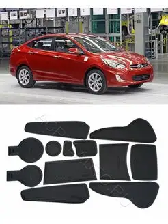 Коврики HYUNDAI Solaris 2010-2017 (черный) Солярис