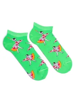 Носки короткие низкие с принтом