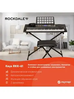 Синтезатор Keys RKK-61 с аксессуарами