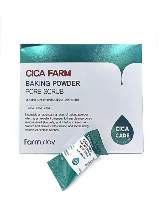 Cica farm pore scrub. Скраб cica Farm Baking Powder Pore Scrub 25шт*7гр.. Farmstay cica Farm Baking Powder Pore. Cica Farm набор. Скраб для лица Farmstay cica Farm Baking Powder Pore Scrub.