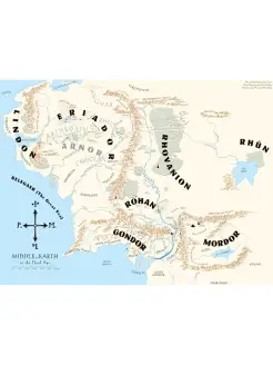 The Lord of the Rings Map