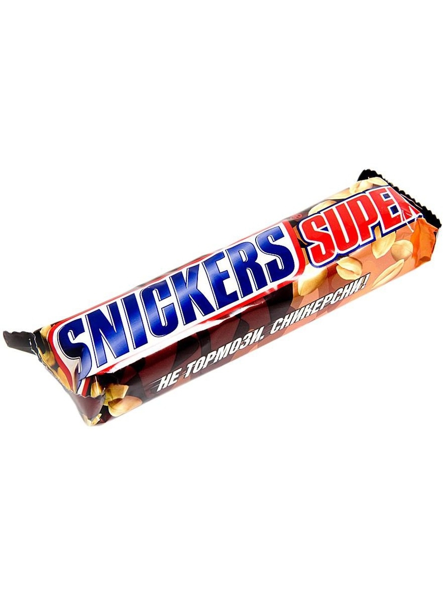 Шоколадный батончик snickers super 95г