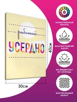 Картина на холсте Картина Постер мотиватор 30х40см