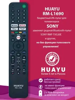 Пульт для телевизоров SONY (без голосового управления)